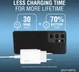 4smarts VoltPlug 45W GaN USB/USB-C Snellader met USB-C Kabel 1.8M Wit afbeelding 4