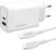 4smarts VoltPlug 45W GaN USB/USB-C Snellader met USB-C Kabel 1.8M Wit afbeelding 1