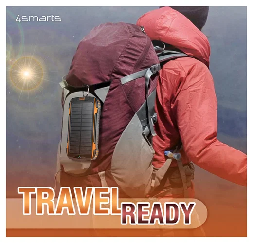 4smarts UltiMag TitanPack Solar MagSafe Powerbank 20.000 mAh Oranje afbeelding 10