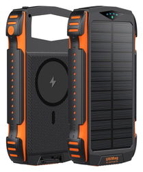 4smarts UltiMag TitanPack Solar MagSafe Powerbank 20.000 mAh Oranje afbeelding