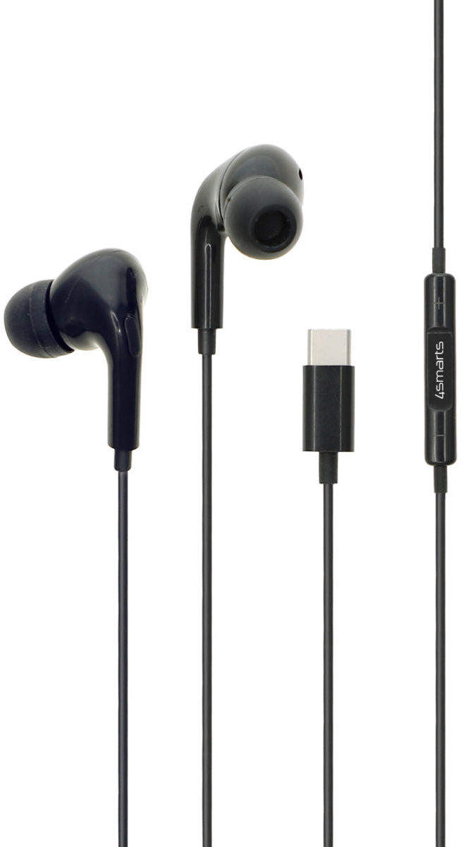 4smarts Active Bedrade Oordopjes In-Ear Stereo USB-C Headset Zwart afbeelding 2