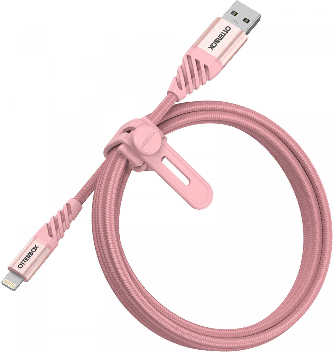 OtterBox Premium MFi USB-A naar Lightning Kabel 3A 1 Meter Roze afbeelding 2
