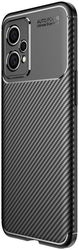 OnePlus Nord CE 2 Lite Hoesje Siliconen Carbon TPU Back Cover Zwart afbeelding