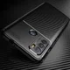 Motorola Moto G60 Hoesje Siliconen Carbon TPU Back Cover Blauw afbeelding 5