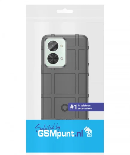 OnePlus Nord 2T Hoesje Shock Proof Rugged Shield Back Cover Zwart afbeelding 8