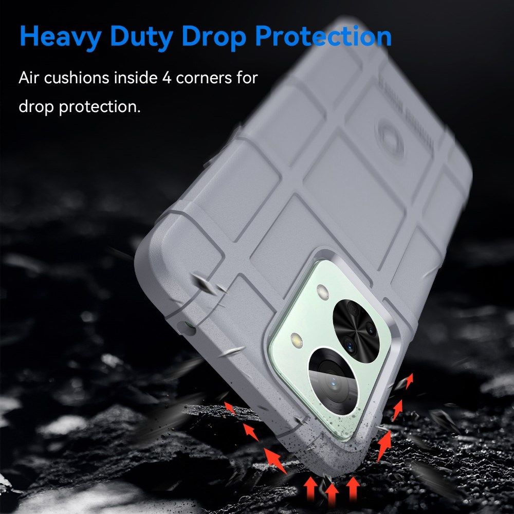 OnePlus Nord 2T Hoesje Shock Proof Rugged Shield Back Cover Grijs afbeelding 3