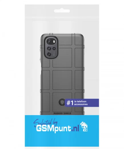 Motorola Moto E32 Hoesje Shock Proof Rugged Shield Back Cover Zwart afbeelding 10
