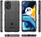 Motorola Moto E32 Hoesje Shock Proof Rugged Shield Back Cover Zwart afbeelding 9