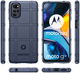 Motorola Moto E32 Hoesje Shock Proof Rugged Shield Back Cover Blauw afbeelding 9