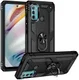 Motorola Moto G60 Hoesje Hybride Kickstand Back Cover Zwart afbeelding 1