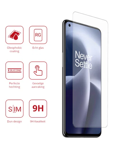 Rosso OnePlus Nord 2T 9H Tempered Glass Screen Protector afbeelding 2