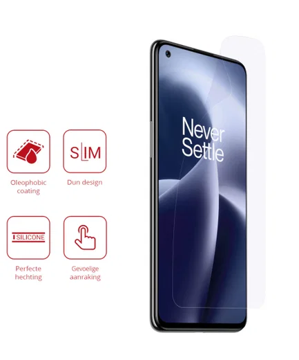 Rosso OnePlus Nord 2T Ultra Clear Screen Protector Duo Pack afbeelding 2