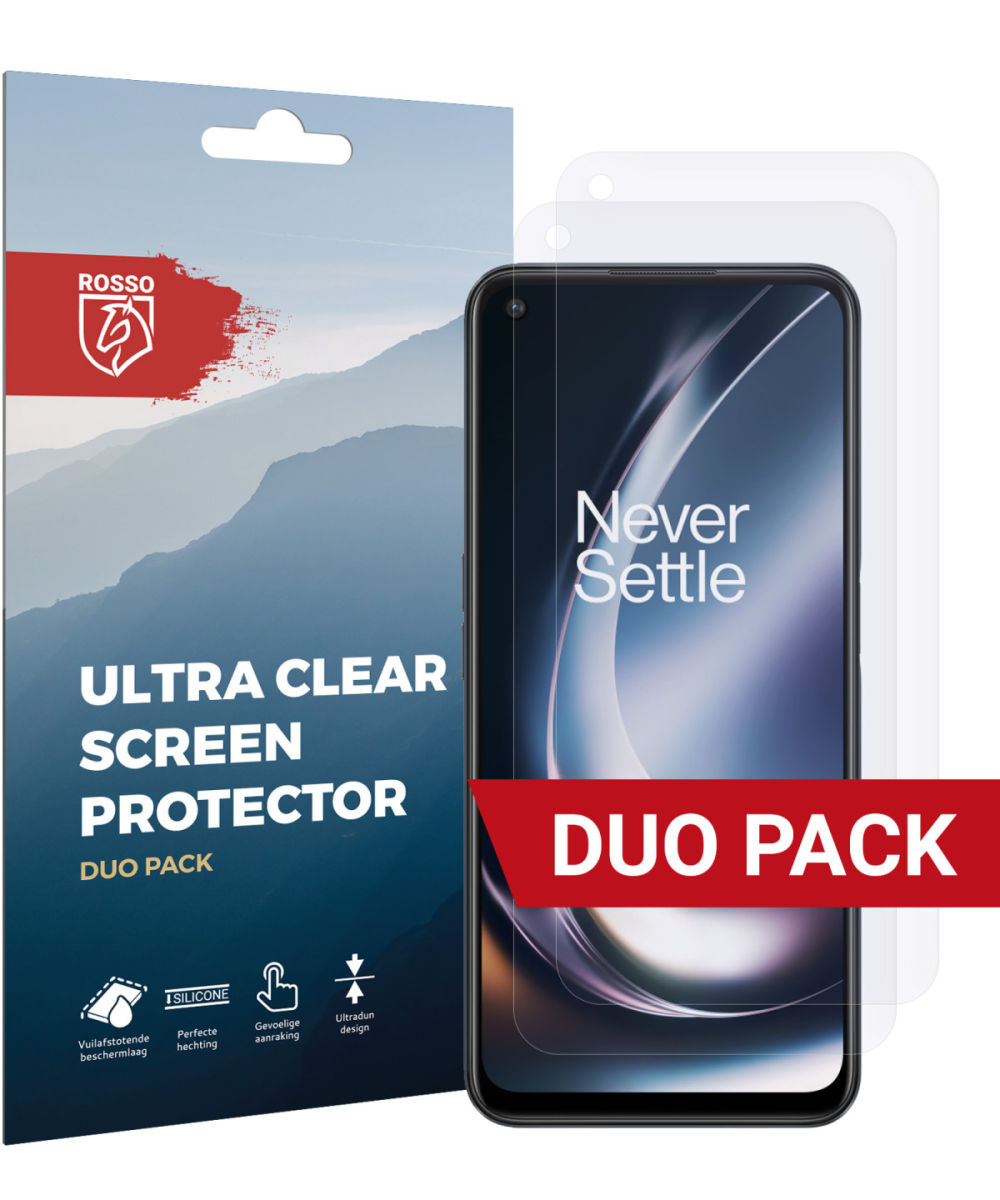 Rosso OnePlus Nord CE 2 Lite Ultra Clear Screen Protector Duo Pack afbeelding 1