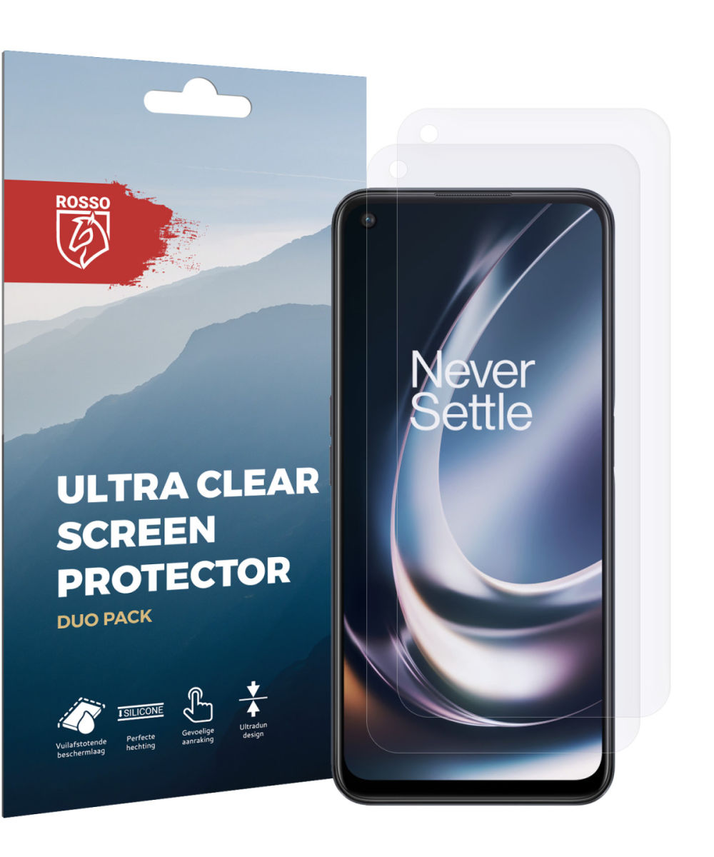 Rosso OnePlus Nord CE 2 Lite Ultra Clear Screen Protector Duo Pack afbeelding 7