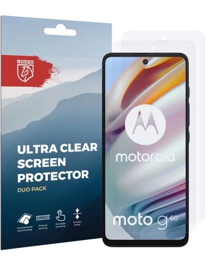 Rosso Motorola Moto G60 Ultra Clear Screen Protector Duo Pack afbeelding 5