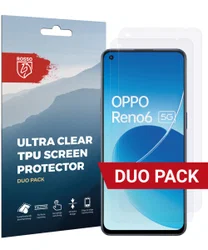 Rosso Oppo Reno 6 5G Ultra Clear Screen Protector Duo Pack afbeelding