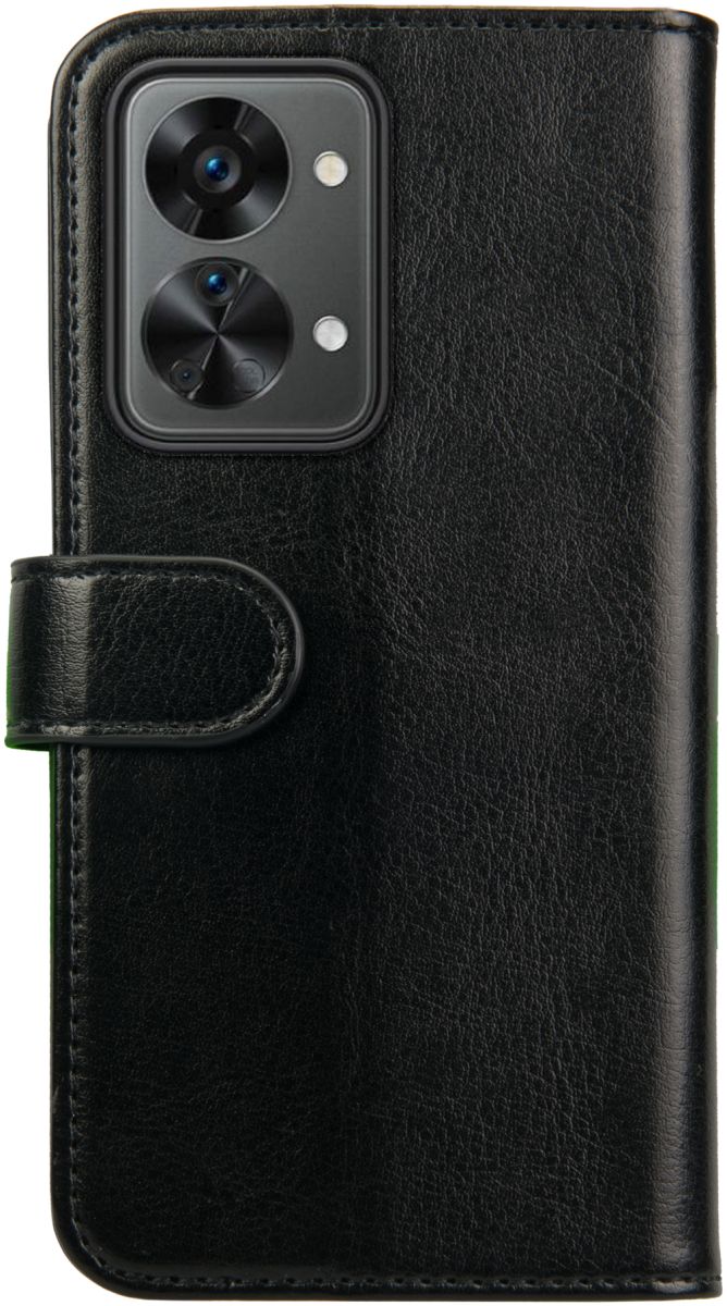 Rosso Element OnePlus Nord 2T Hoesje Book Cover Wallet Zwart afbeelding 2