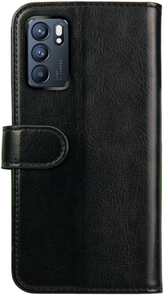 Rosso Element Oppo Reno 6 5G Hoesje Book Cover Wallet Zwart afbeelding 2