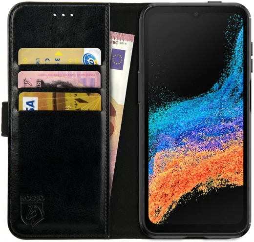 Rosso Element Samsung Galaxy Xcover 6 Pro Hoesje Book Cover Zwart afbeelding 1