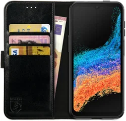 Rosso Element Samsung Galaxy Xcover 6 Pro Hoesje Book Cover Zwart afbeelding