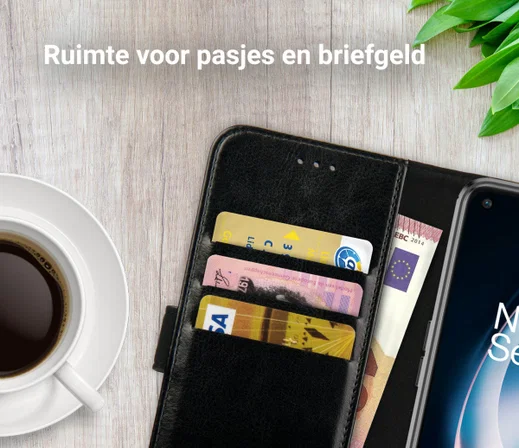 Rosso Element OnePlus Nord CE 2 Lite Hoesje Book Cover Zwart afbeelding 5