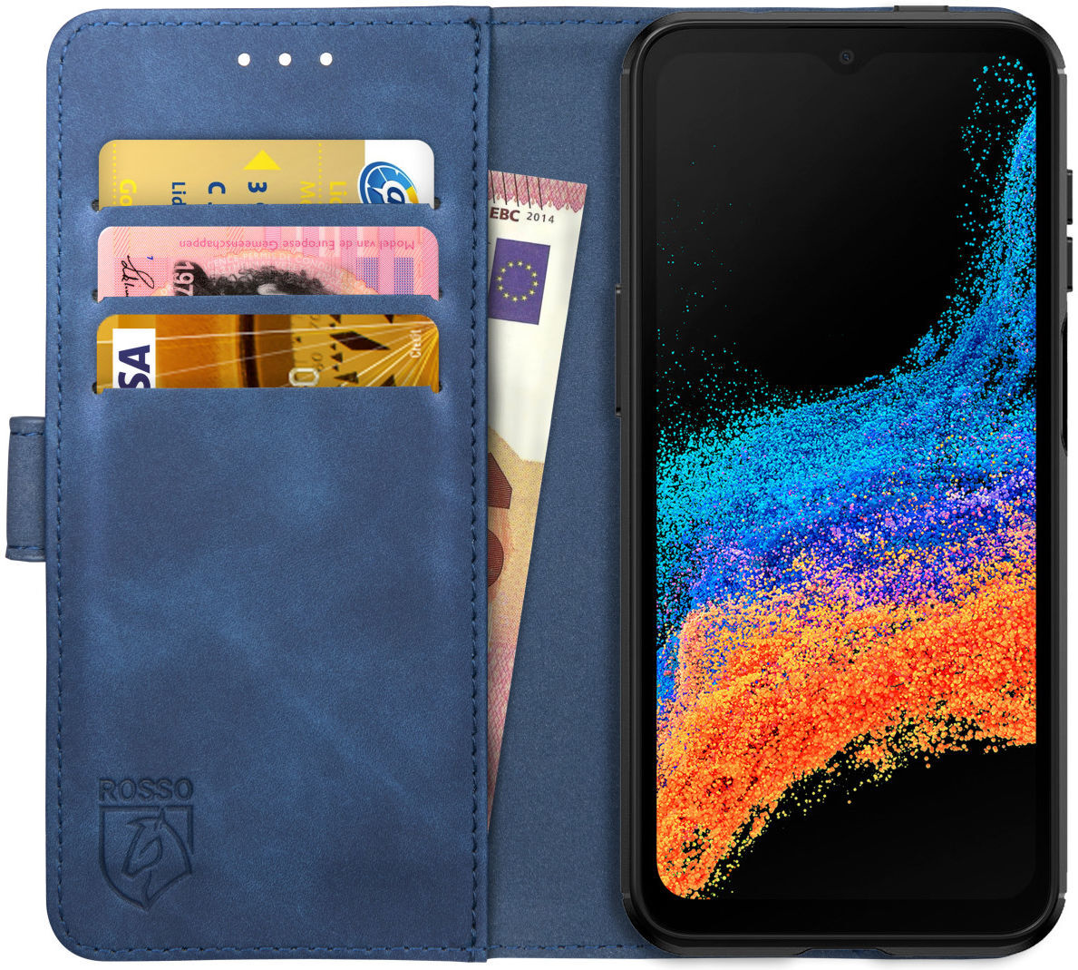 Rosso Element Samsung Galaxy Xcover 6 Pro Hoesje Book Cover Blauw afbeelding 1