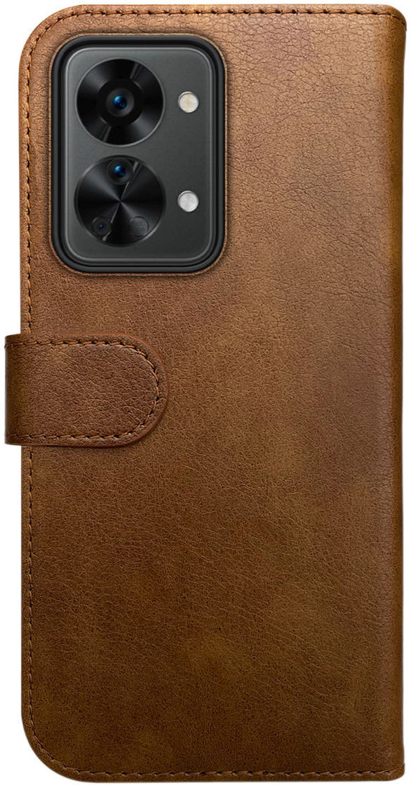 Rosso Element OnePlus Nord 2T Hoesje Book Cover Wallet Bruin afbeelding 2