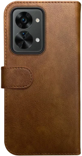 Rosso Element OnePlus Nord 2T Hoesje Book Cover Wallet Bruin afbeelding 2