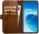 Rosso Element Oppo Reno 6 5G Hoesje Book Cover Wallet Bruin