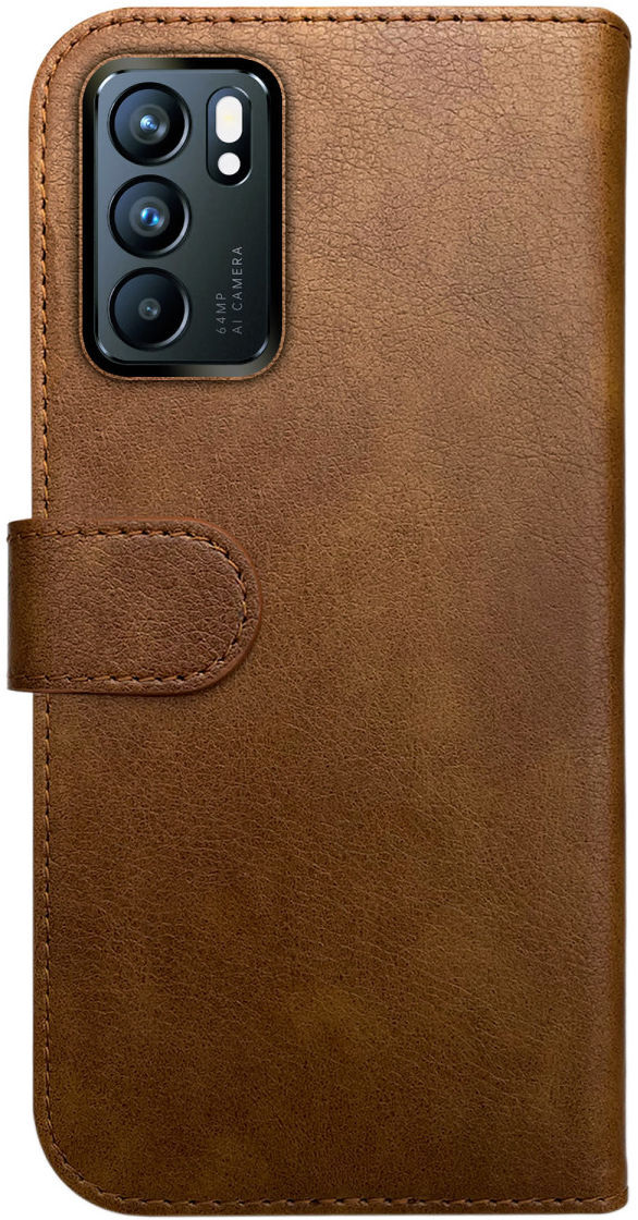 Rosso Element Oppo Reno 6 5G Hoesje Book Cover Wallet Bruin afbeelding 2