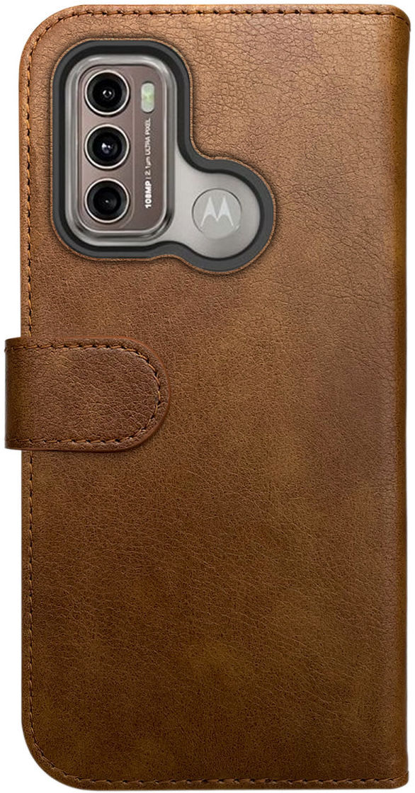 Rosso Element Motorola Moto G60 Hoesje Book Cover Wallet Bruin afbeelding 2