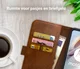 Rosso Element Motorola Moto G60 Hoesje Book Cover Wallet Bruin afbeelding 4