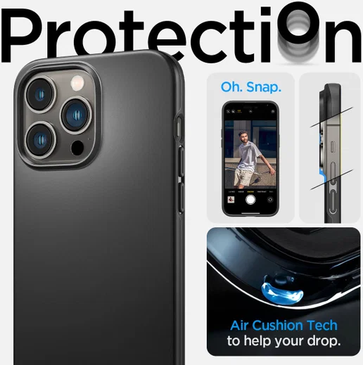 Spigen Thin Fit Apple iPhone 14 Pro Max Hoesje Back Cover Zwart afbeelding 13