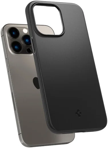 Spigen Thin Fit Apple iPhone 14 Pro Max Hoesje Back Cover Zwart afbeelding 7
