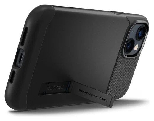 Spigen Slim Armor Apple iPhone 14 Plus Hoesje Back Cover Zwart afbeelding 2