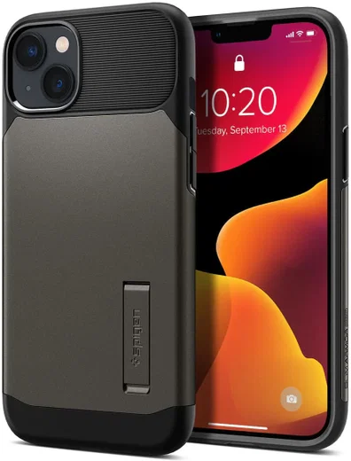 Spigen Slim Armor Apple iPhone 14 Plus Hoesje Back Cover Gunmetal afbeelding 1