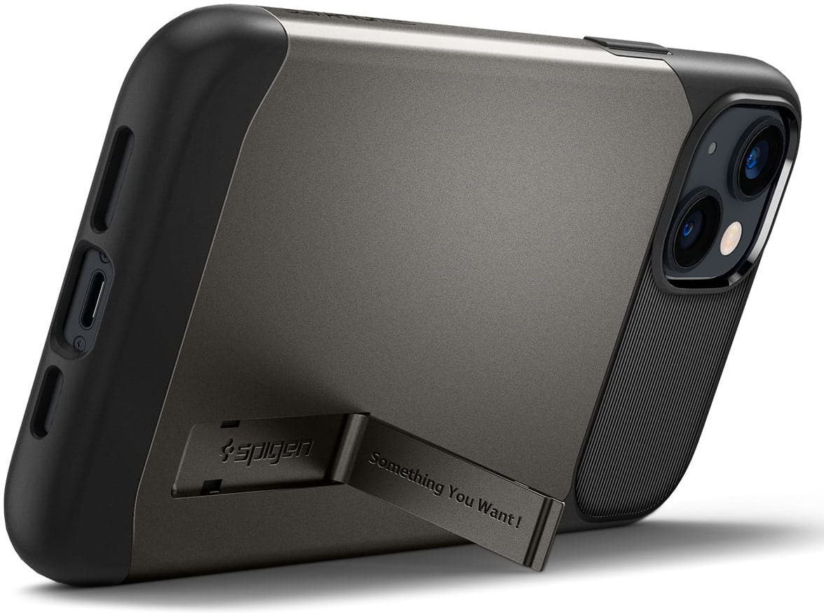 Spigen Slim Armor Apple iPhone 14 Plus Hoesje Back Cover Gunmetal afbeelding 2