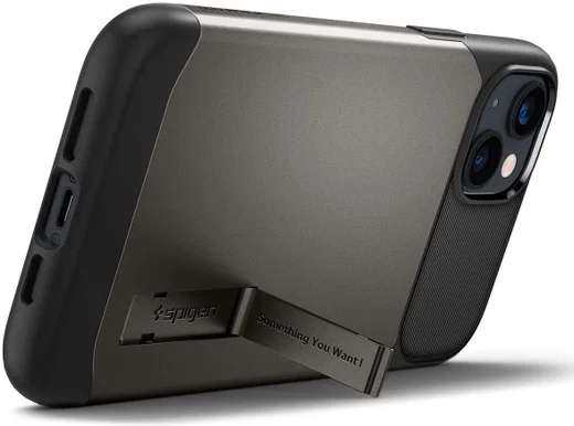 Spigen Slim Armor Apple iPhone 14 Hoesje Back Cover Gunmetal afbeelding 2