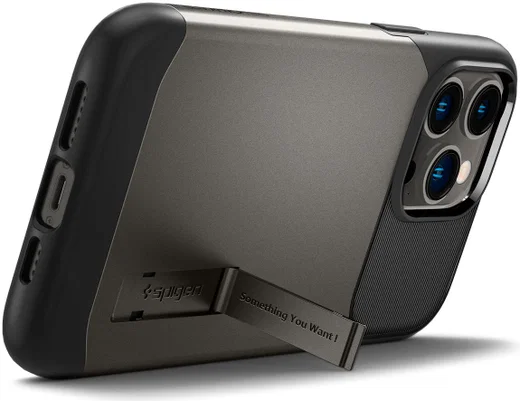 Spigen Slim Armor Apple iPhone 14 Pro Hoesje Back Cover Gunmetal afbeelding 2