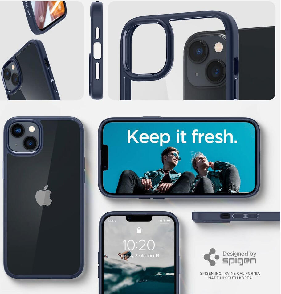 Spigen Ultra Hybrid Apple iPhone 14 Plus Hoesje Back Cover Navy afbeelding 2