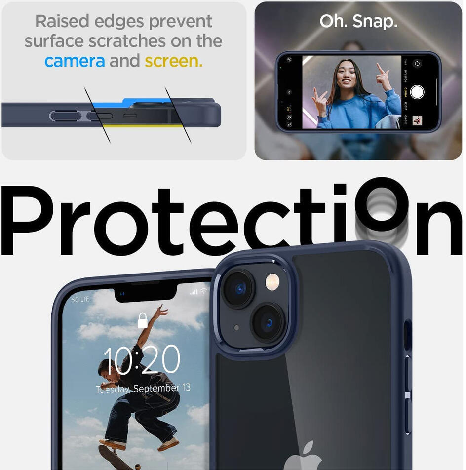 Spigen Ultra Hybrid Apple iPhone 14 Plus Hoesje Back Cover Navy afbeelding 4