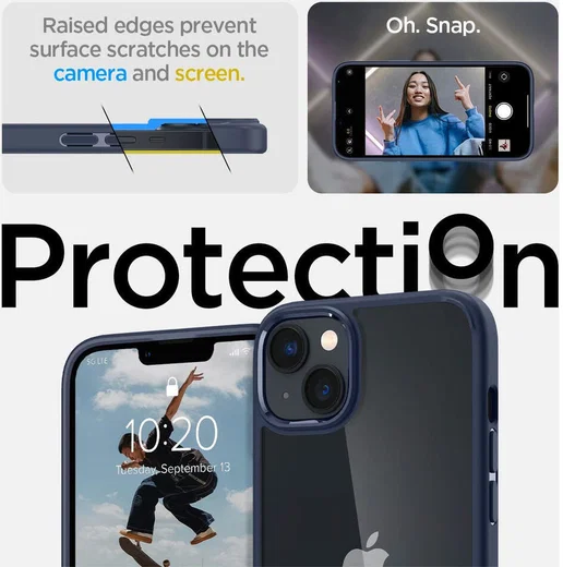 Spigen Ultra Hybrid Apple iPhone 14 Plus Hoesje Back Cover Navy afbeelding 4