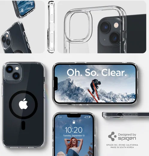 Spigen Ultra Hybrid MagSafe Apple iPhone 14 Plus Hoesje Zwart afbeelding 5
