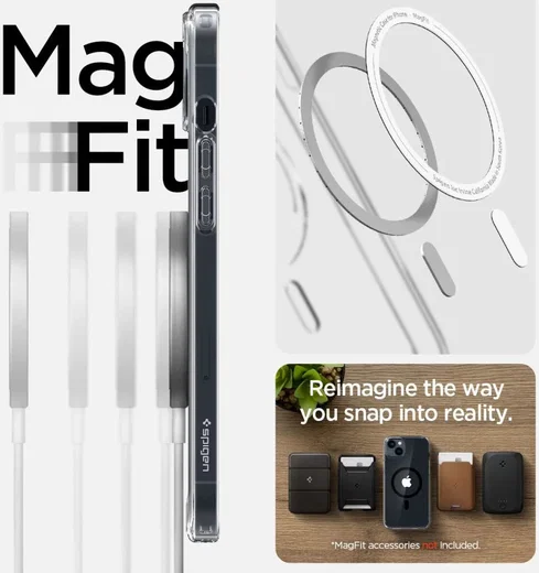 Spigen Ultra Hybrid MagSafe Apple iPhone 14 Hoesje Zwart afbeelding 4