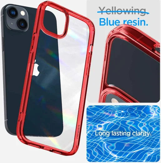 Spigen Ultra Hybrid Apple iPhone 14 Plus Hoesje Back Cover Rood afbeelding 8