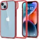 Spigen Ultra Hybrid Apple iPhone 14 Hoesje Back Cover Transparant Rood afbeelding 1