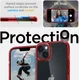 Spigen Ultra Hybrid Apple iPhone 14 Hoesje Back Cover Transparant Rood afbeelding 4