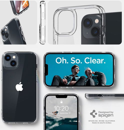 Spigen Ultra Hybrid Apple iPhone 14 Hoesje Back Cover Transparant afbeelding 4