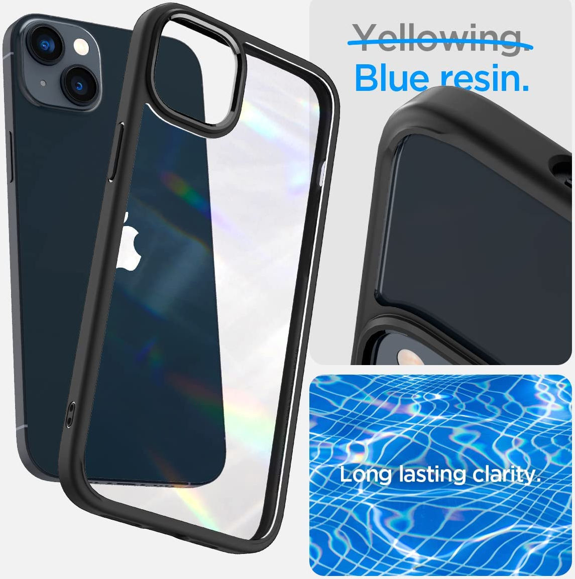 Spigen Ultra Hybrid Apple iPhone 14 Plus Hoesje Back Cover Clear Zwart afbeelding 6