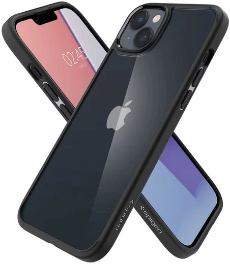 Spigen Ultra Hybrid Apple iPhone 14 Plus Hoesje Back Cover Clear Zwart afbeelding 11